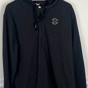 Black Half-Zip Pullover